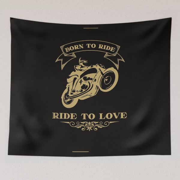 Item preview, Born to ride, ride to love Classic style designed and sold by Skechtman2003.