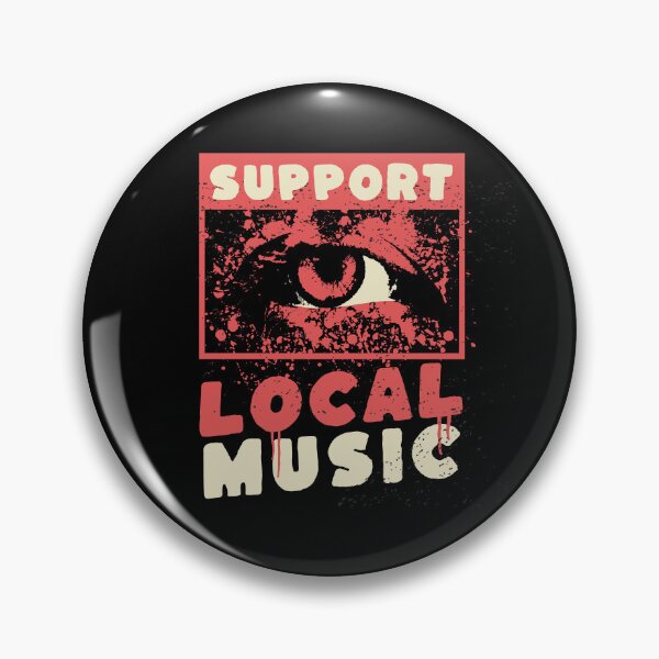 Item preview, Support Local Music Grunge Punk Eye designed and sold by lizardisland.