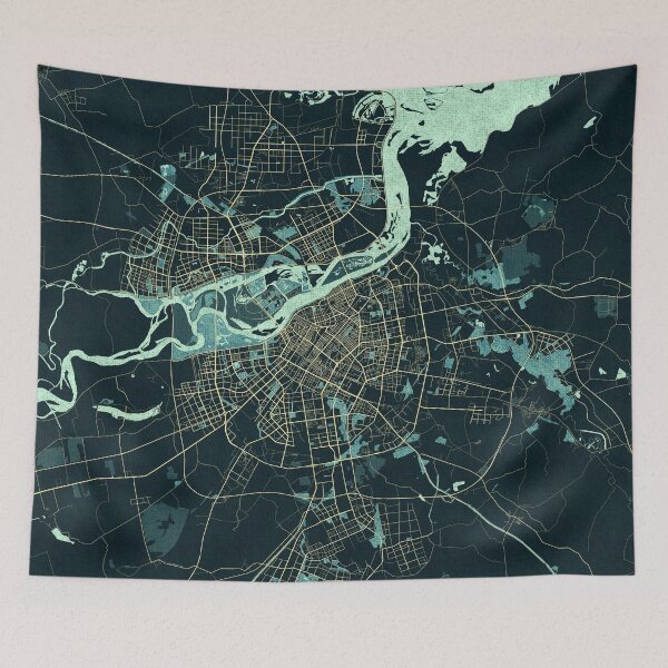 Item preview, Harbin City Map of Heilongjiang, China - Summer designed and sold by deMAP.
