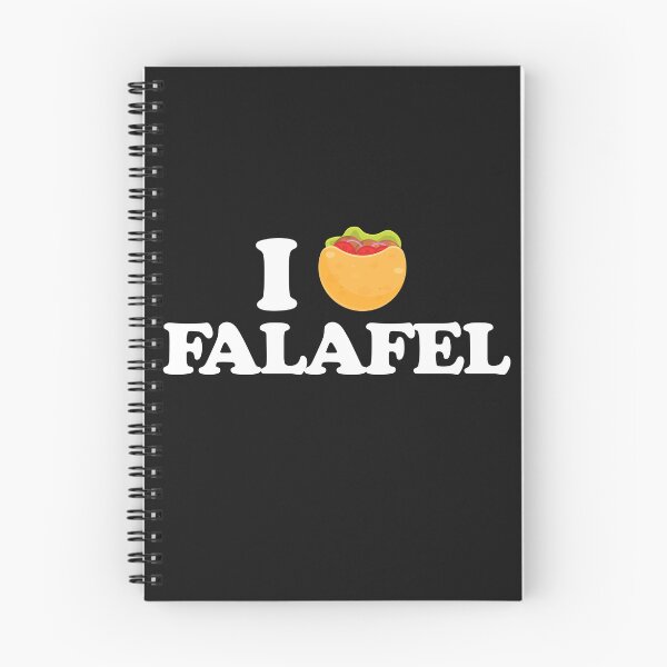 Item preview, I Love Falafel - Pita Bread Heart - Black designed and sold by Chubuter.