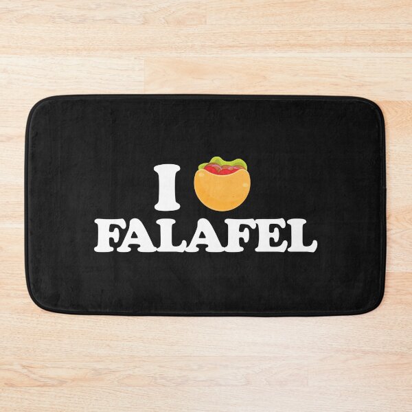 Item preview, I Love Falafel - Pita Bread Heart - Black designed and sold by Chubuter.