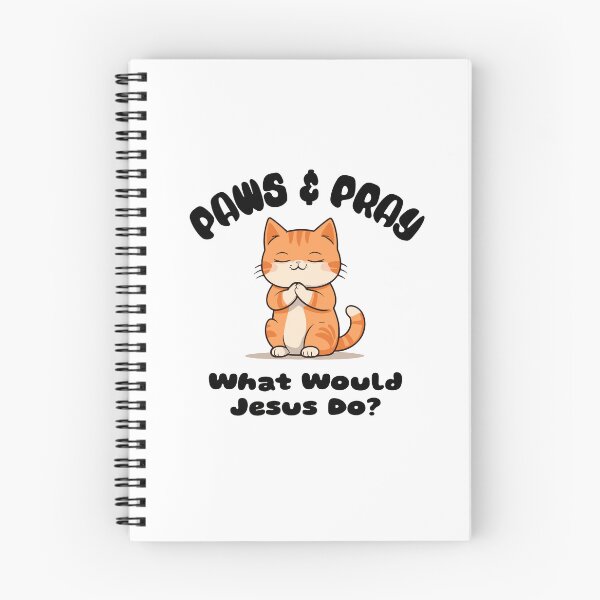 Item preview, Paws and Pray: What Would Jesus Do? (WWJD) - Cat designed and sold by PAW-Creatures.