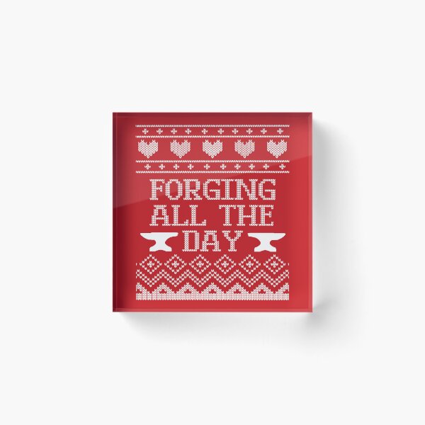 Item preview, Forging Anvil Ugly Christmas Sweater  designed and sold by Tanya Mihe.