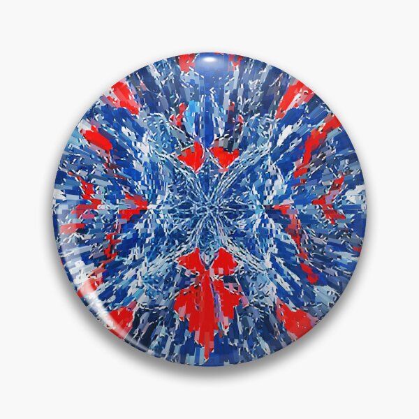 Item preview,  Abstract and retro art painting dissolved colors blue white and red designed and sold by Carlos Gudino.