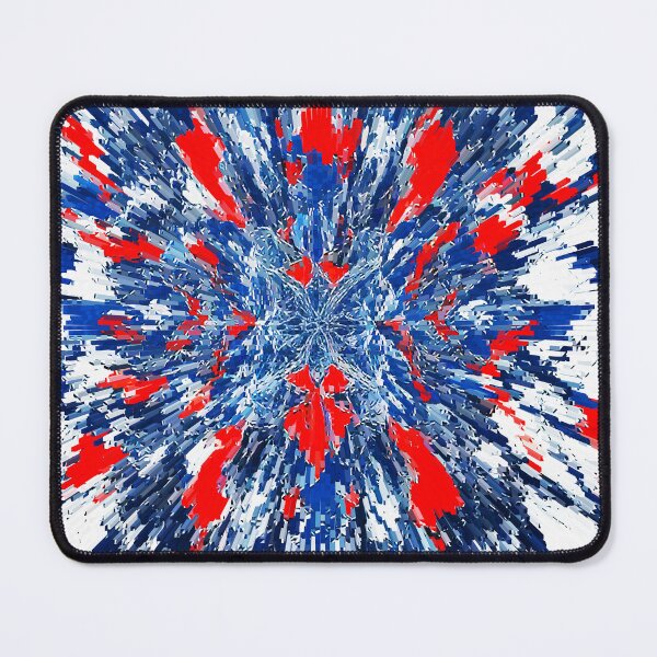 Item preview,  Abstract and retro art painting dissolved colors blue white and red designed and sold by Carlos Gudino.