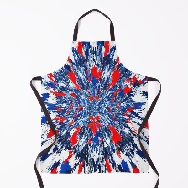 Item preview,  Abstract and retro art painting dissolved colors blue white and red designed and sold by Carlos Gudino.