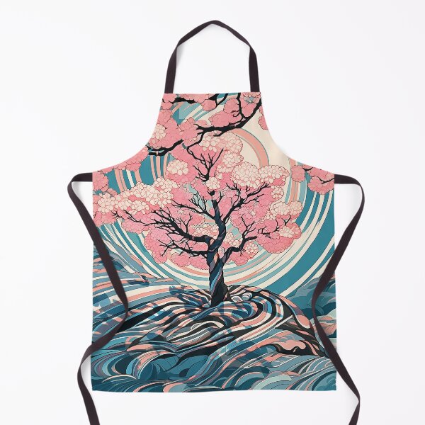 Item preview, psychedelic spring in cherry blossom valley designed and sold by Rebelka.
