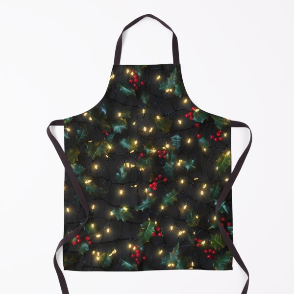 Item preview, Glowing Christmas Lights and Holly Festive Yellow Bulbs designed and sold by meganohm.