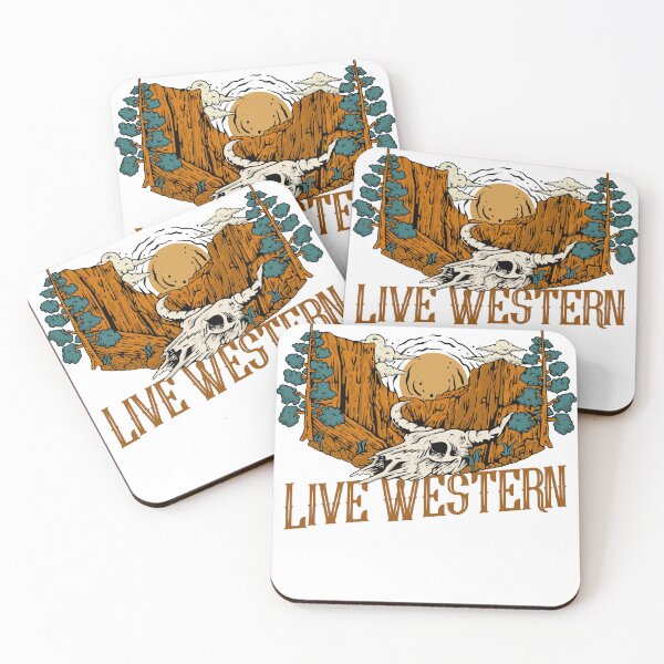 Item preview, Live Western. skull designed and sold by JesusPinata.