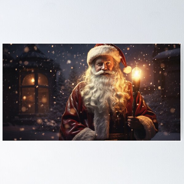 Item preview, Santa Claus in the Snowy Night designed and sold by Lamarcy.
