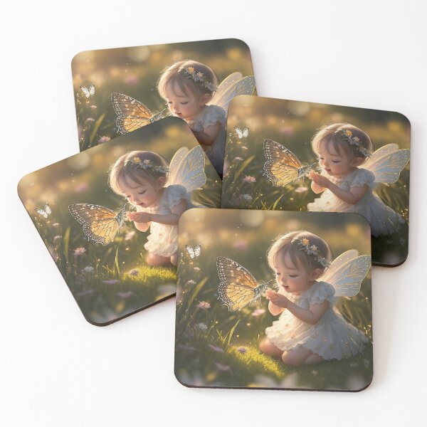 Item preview, Baby Fairy with butterfly designed and sold by treehouseclubs.