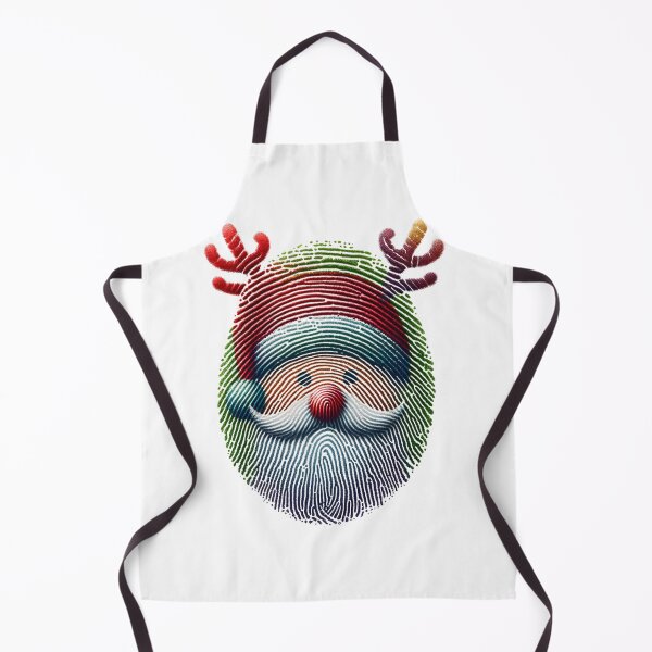 Item preview, Reindeer Twist on Fingerprint Art: Santa with Antlers designed and sold by Sonic-Store.