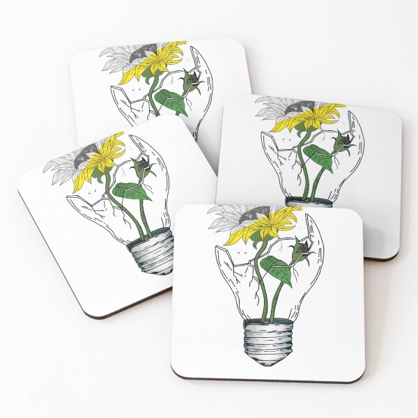 Item preview, light bulb sunflower designed and sold by CashewCreation.