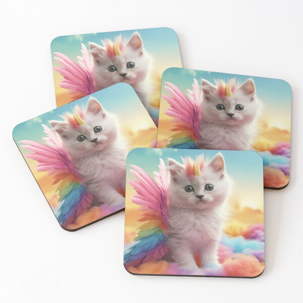 Item preview, Rainbow Flower Kitten designed and sold by Samuelsboro.