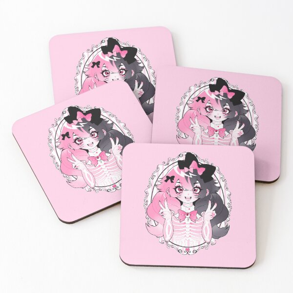 Pink x-ray! Coasters (Set of 4)
