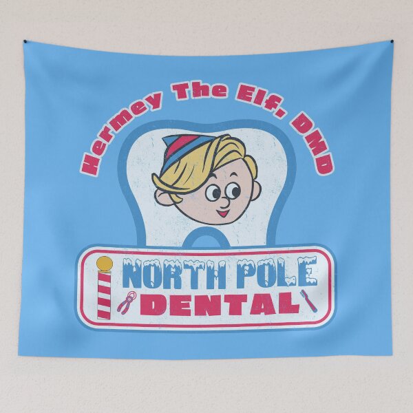 Item preview, Distressed Hermey's North Pole Dental designed and sold by TeeArcade84.