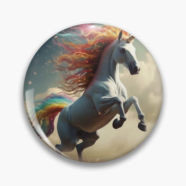 Artikelvorschau, Einhorn mit Regenbogenmähne (Design 3) entworfen und verkauft von Samuelsboro.