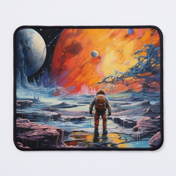 Item preview, Astronaut Alien Planet - Magic Color Flows - Digital Art designed and sold by SnoopyTF.
