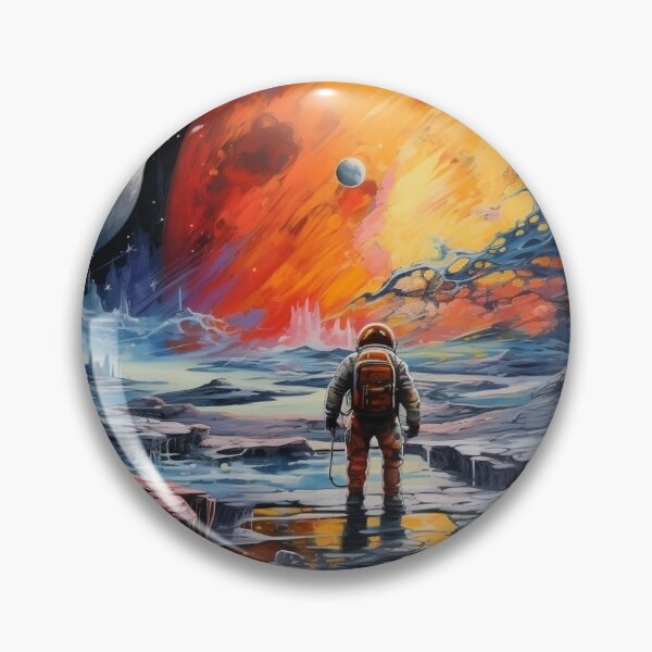Item preview, Astronaut Alien Planet - Magic Color Flows - Digital Art designed and sold by SnoopyTF.