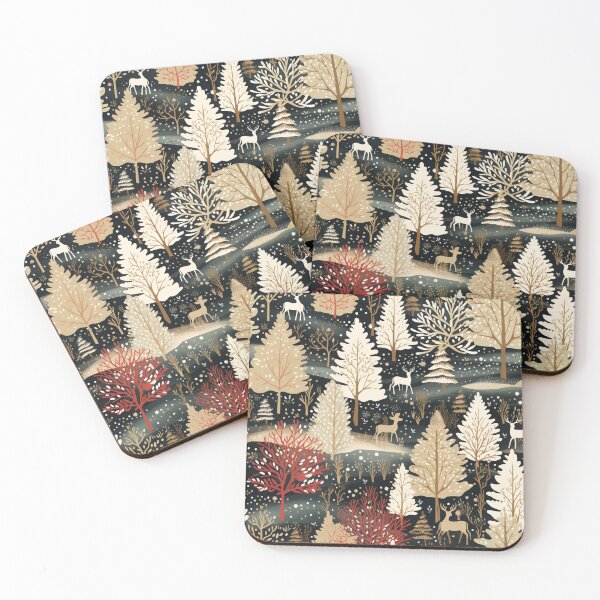 Item preview, Woodland Christmas, Christmas paper, seamless pattern, Digital Paper No.041 designed and sold by GoDATAP.