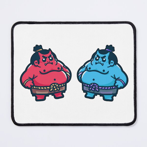 Item preview, DokiDoki Red and Blue Sumo Face-Off designed and sold by DokiDoki-Design.