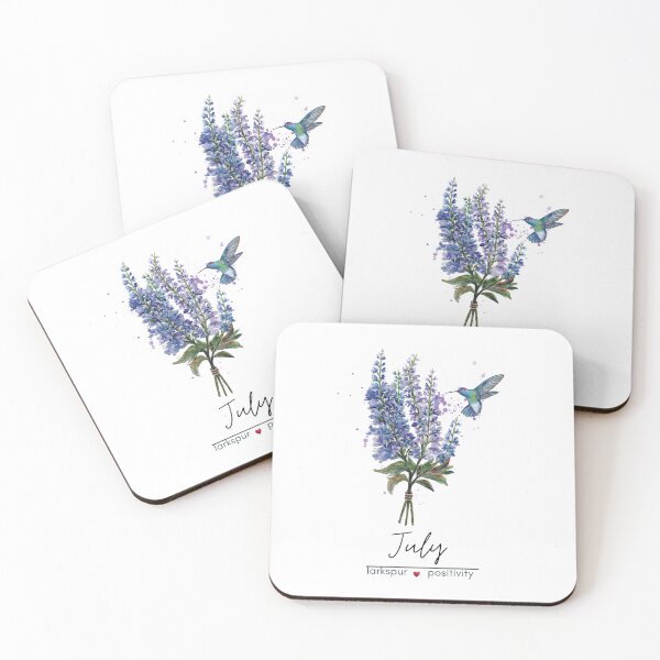 Item preview, July Birth Flower - Larkspur designed and sold by Roy & Tiffany.