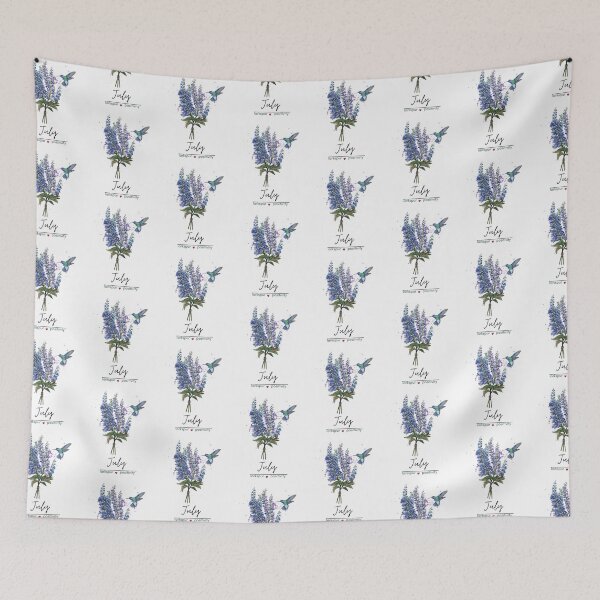Item preview, July Birth Flower - Larkspur designed and sold by Roy & Tiffany.