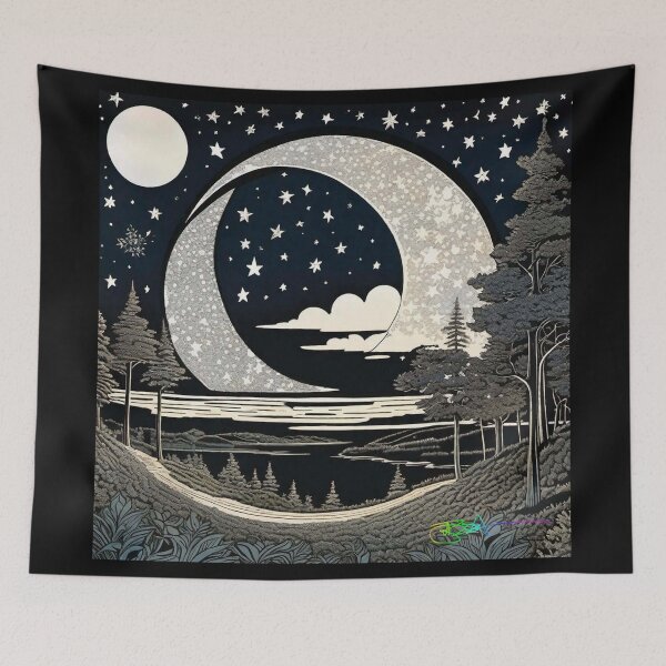 Item preview, Hippie Landscapes - Moonlit Night Magic 25 designed and sold by Benito Del Ray.