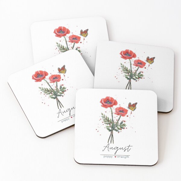 Item preview, August Birth Flower - Poppy designed and sold by Roy & Tiffany.