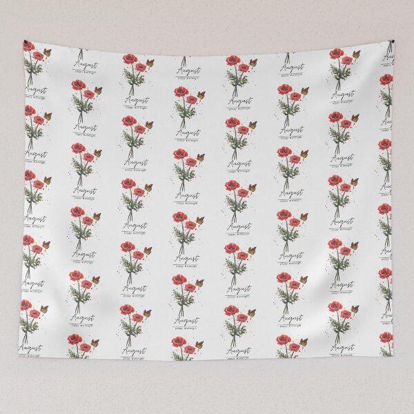 Item preview, August Birth Flower - Poppy designed and sold by Roy & Tiffany.