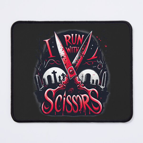 Item preview, I Run With Scissors Horror Funny Athletic Trainer Quote designed and sold by ArtadoraDesignz.