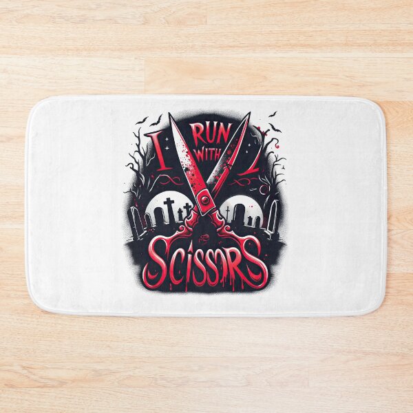Item preview, I Run With Scissors Horror Funny Athletic Trainer Quote designed and sold by ArtadoraDesignz.