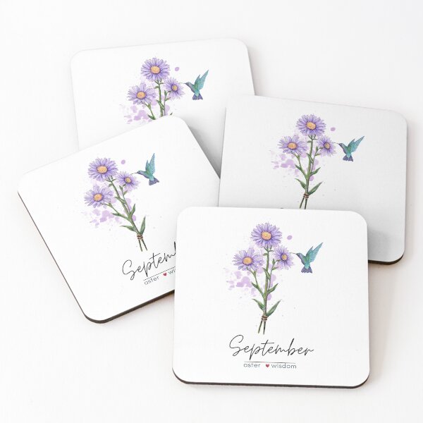Item preview, September Birth Flower - Aster designed and sold by Roy & Tiffany.