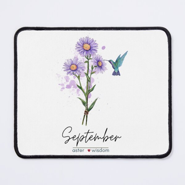 Item preview, September Birth Flower - Aster designed and sold by Roy & Tiffany.