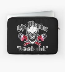 Laughing Plumber Skull: Gotta Take a Leak Laptop Sleeve
