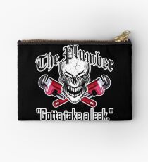 Laughing Plumber Skull: Gotta Take a Leak Studio Pouch