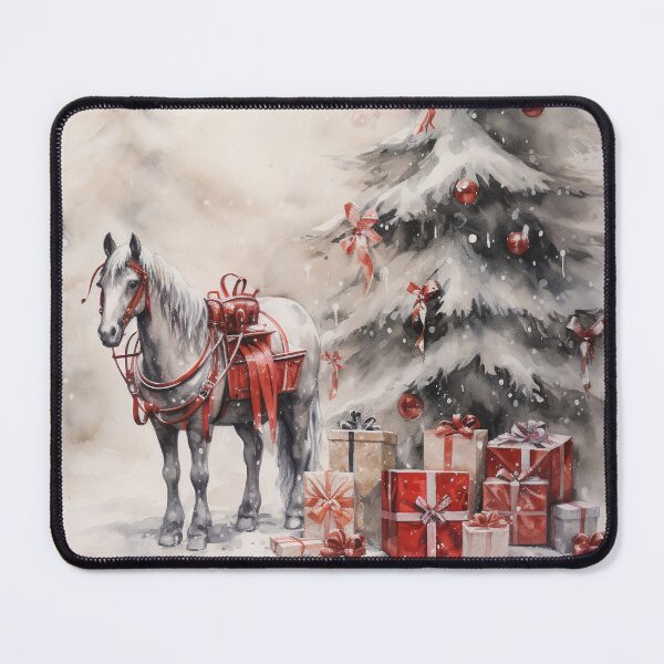 Artikelvorschau, Lieferung an Heiligabend: Pferd, Weihnachtsbaum und Geschenke entworfen und verkauft von Lamarcy.