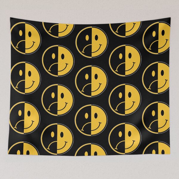 Item preview, HAPPY SAD EXISTENCE, Yin Yang Duality, Happy But Sad, Bittersweet Graphic designed and sold by Made by Tamar.