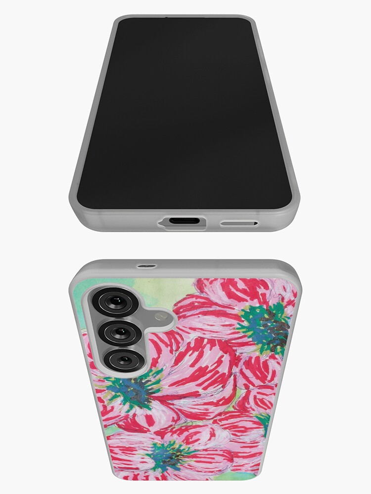 Thumbnail 3 of 4, Samsung Galaxy Phone Case, Four Blooms designed and sold by Ladyinthemitten.