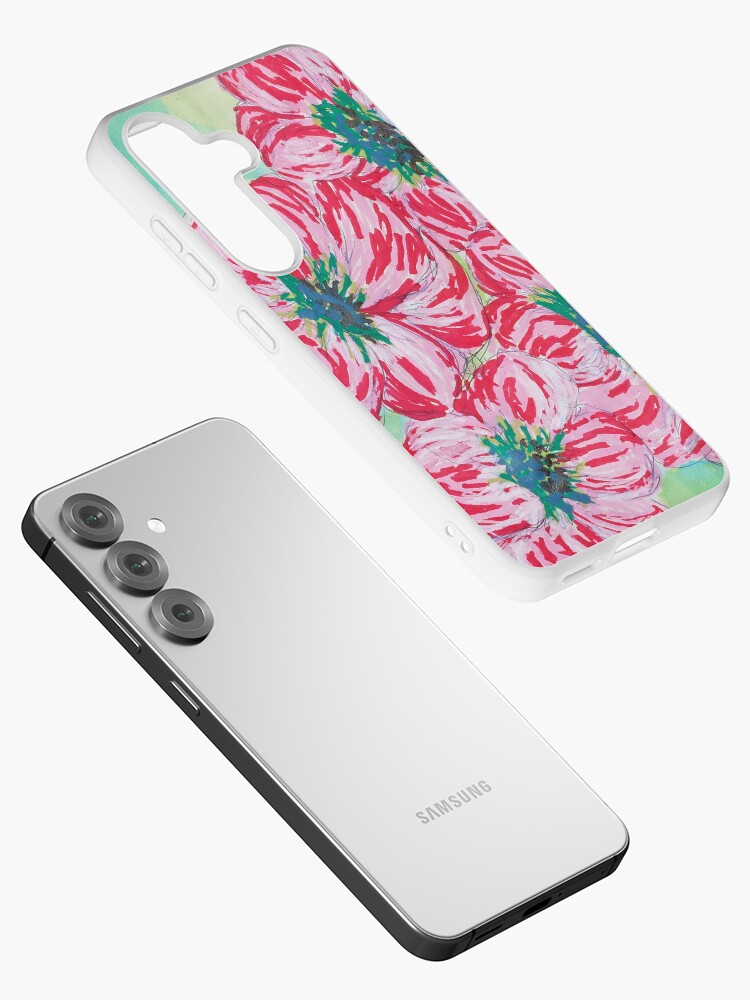 Thumbnail 2 of 4, Samsung Galaxy Phone Case, Four Blooms designed and sold by Ladyinthemitten.