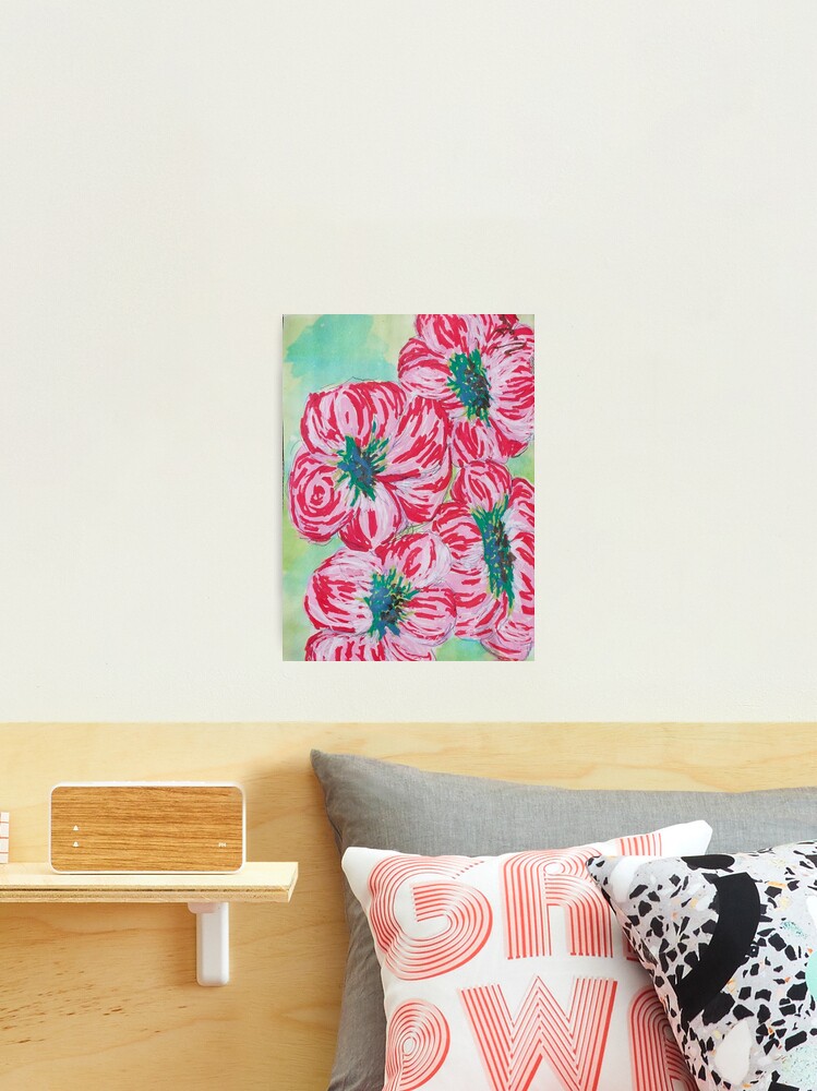 Thumbnail 2 of 3, Photographic Print, Four Blooms designed and sold by Ladyinthemitten.