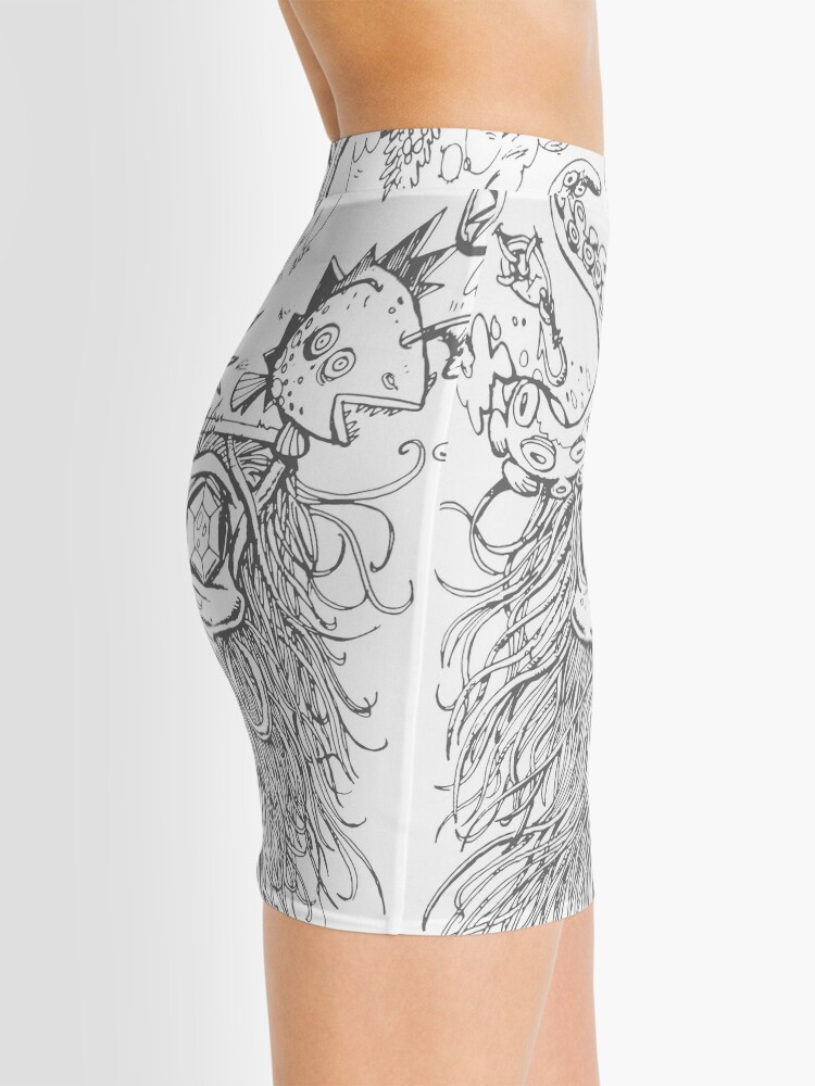 Alternate view of Ahoj Pirate Grey Mini Skirt