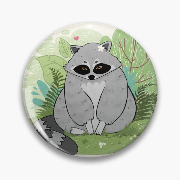 Item preview, Garden Raccoon by Ortolana Clare designed and sold by ortolanaclare.