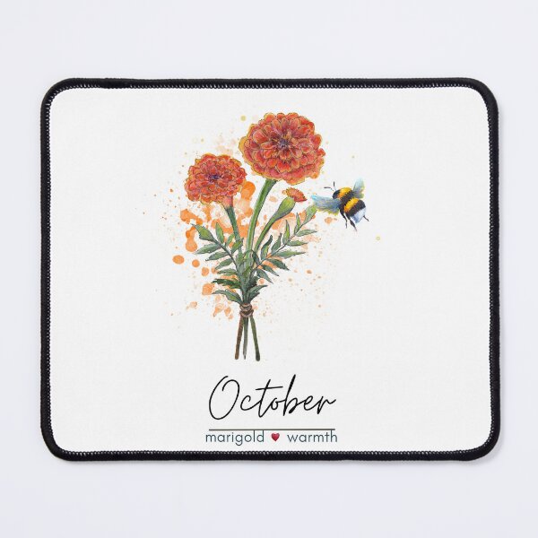Item preview, October Birth Flower - Marigold designed and sold by Roy & Tiffany.