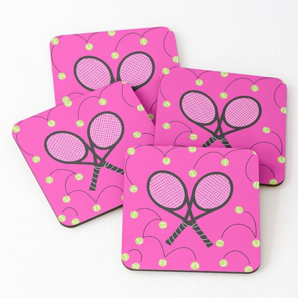 Item preview, Bouncing tennis balls on hot pink designed and sold by ArtbyCouture.