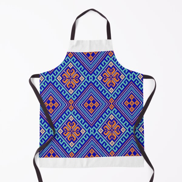 Artikelvorschau, Traditionelles Stoffmuster, Pixelkunst, geometrische Formen, leuchtende Farben entworfen und verkauft von Butsabakorn.