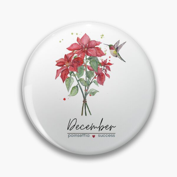 Item preview, December Birth Flower - Poinsettia designed and sold by Roy & Tiffany.