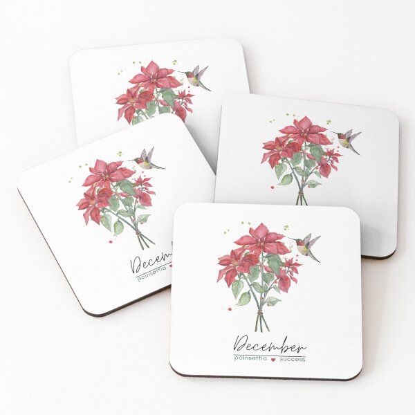 Item preview, December Birth Flower - Poinsettia designed and sold by Roy & Tiffany.