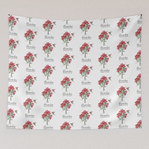 Item preview, December Birth Flower - Poinsettia designed and sold by Roy & Tiffany.
