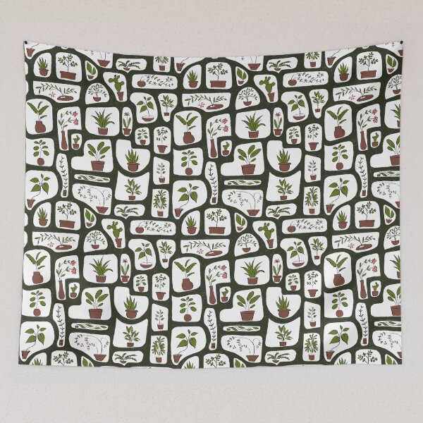 Item preview, houseplants in spaces designed and sold by Sara Frane.